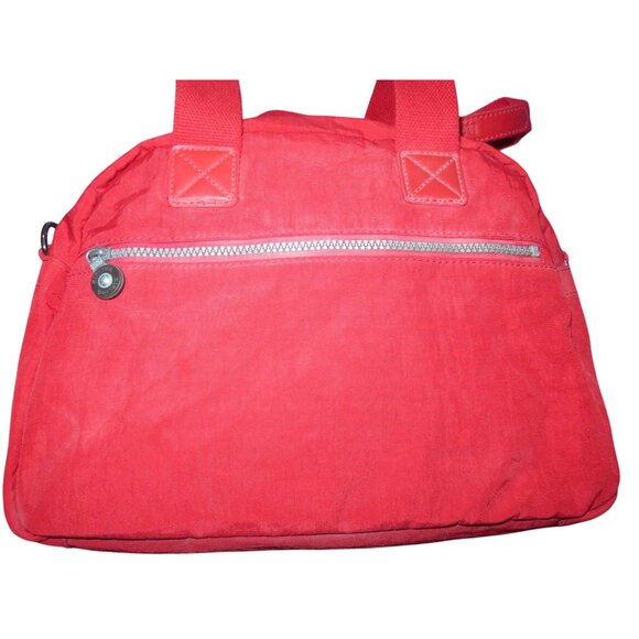 Kipling HB6855 Defea Large Crossbody Handbag in Red Nylon with Leather Handles - Picture 14 of 14